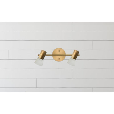 15'' 2 -Light Fixed Track Track Kit with Dimmable