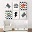 6 Piece Wrapped Canvas Print