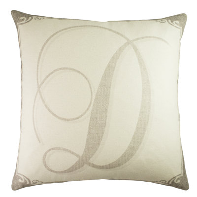 Monograms Cotton Throw Pillow