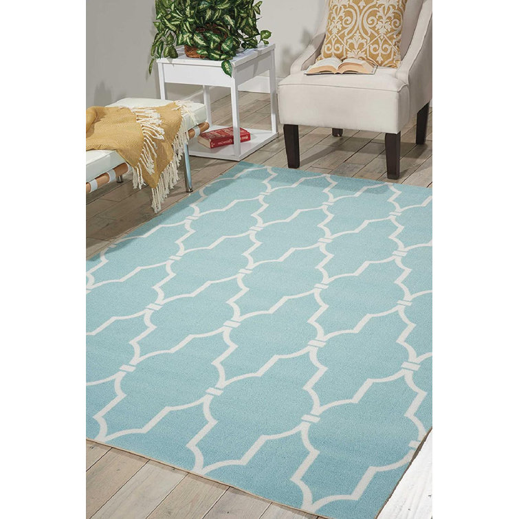Tapis intérieur / extérieur bleu Danecia