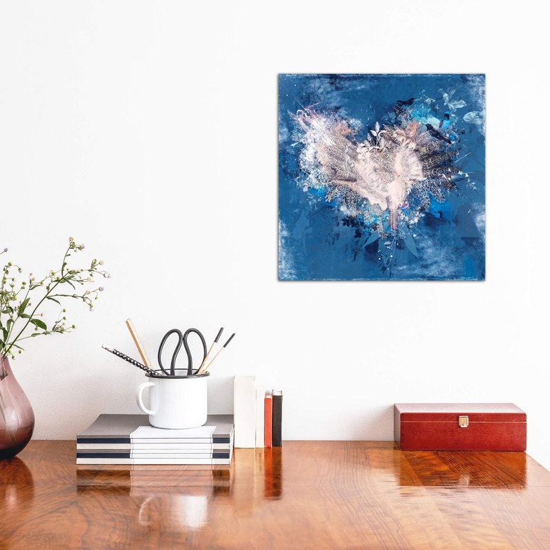 Flora Collar I by Teis Albers - Wrapped Canvas Painting, 45.72 cm H x 45.72 cm W x 3.175 cm D