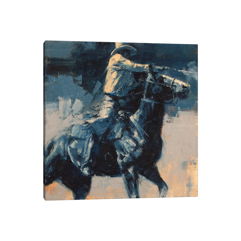Mood Indigo by Julie T. Chapman - Wrapped Canvas Gallery-Wrapped Canvas Giclée, 45.72 cm H x 45.72 cm W