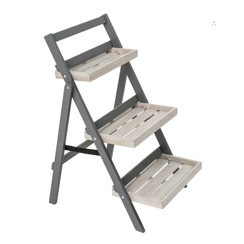 Lillie Weather Resistant Plant Stand, Grey