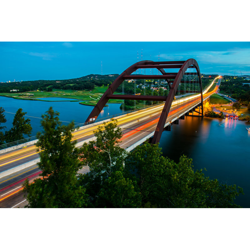 Pont à Austin - photographie sur toile, H 24 po x l 36 po