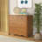 Sutton 4 Drawer Dresser, Pecan-1151066587