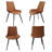 Louisette Modern Dining Kitchen Set, 46'' Modern Dining Kitchen Table with 4 Dining Chairs-1523343853
