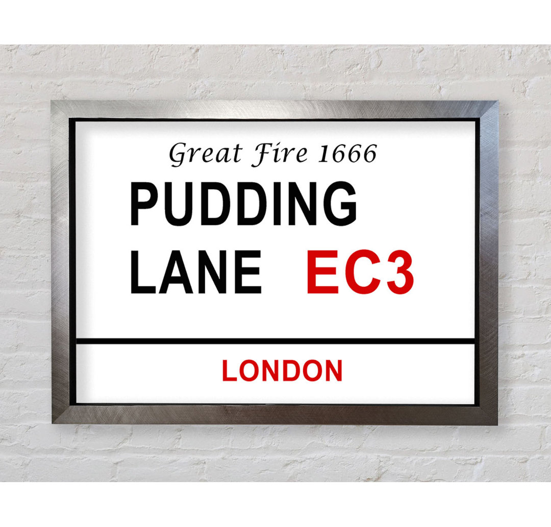 Pudding Lane Schilder - Drucken