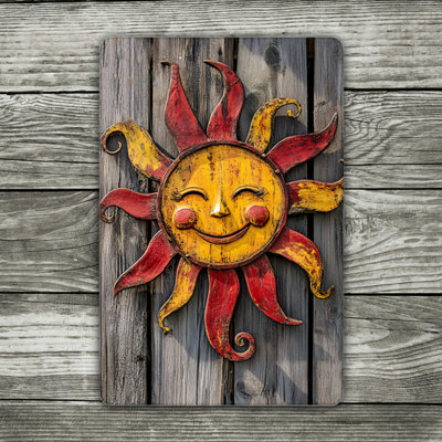 Vintage Aluminum Metal Sign 12"x8", Rustic Tin Wall Art, Weatherproof Decorative Plaque, Farmhouse Kitchen Bar Indoor Outdoor Wall Decor