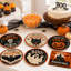 Service de table d'Halloween vintage (60 pièces), comprenant des assiettes plates de 23 cm, pour 30 personnes. Parfait décor pour une fête d'anniversaire ou d'Halloween.