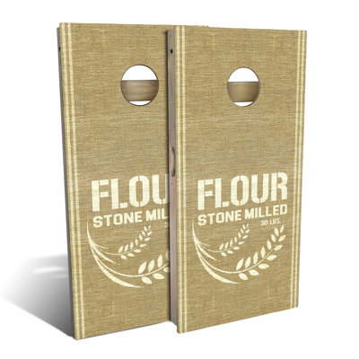Flour Sack Cornhole Board Set | Includes (2) Boards, (8) Bags & Optional Accessories