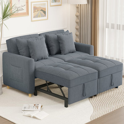2 Seater Linen Sofa Bed