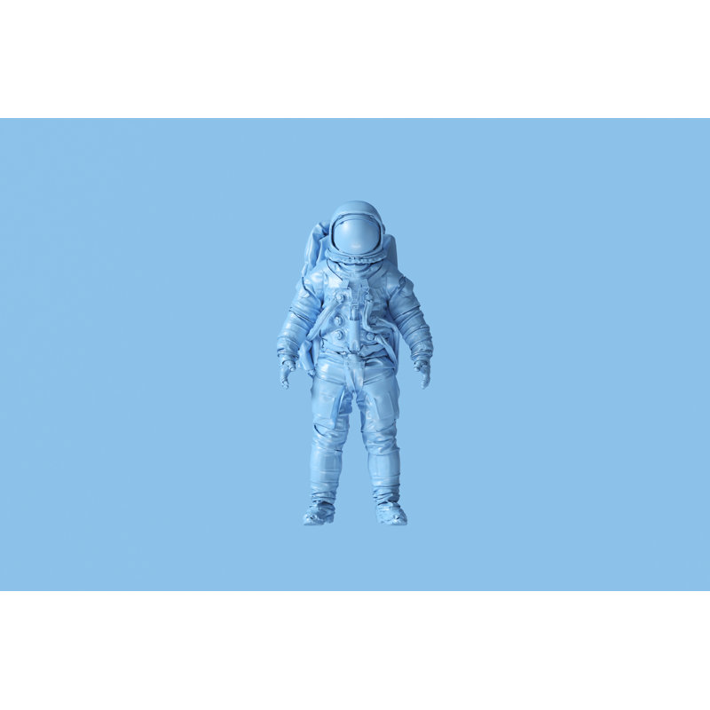 Cosmonaute astronaute Irely Blue Spaceman, H 8 po x l 12 po x P 1,25 po