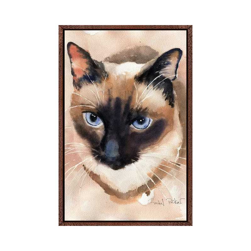 Soft Shades by Rachel Parker - Painting on Canvas, 101.6 cm H x 66.04 cm W, Brown Framed