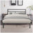 Downey Metal Platform Bed-470425185