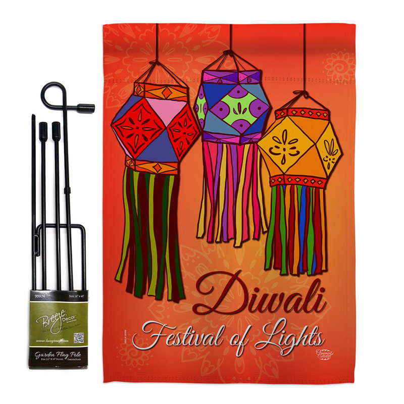 Double Sided 18.5'' H x 13'' W Polyester Flag Set