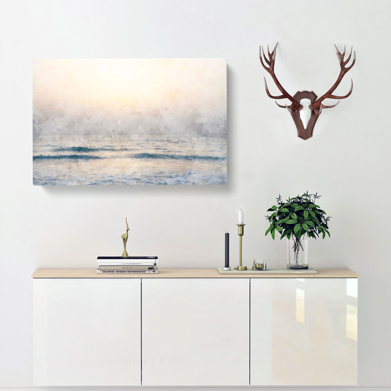 Calm Sea - Wrapped Canvas Painting, 35cm H x 50cm W x 3cm D