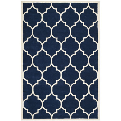 Imogen Geometric Wool Hand Woven Area Rug