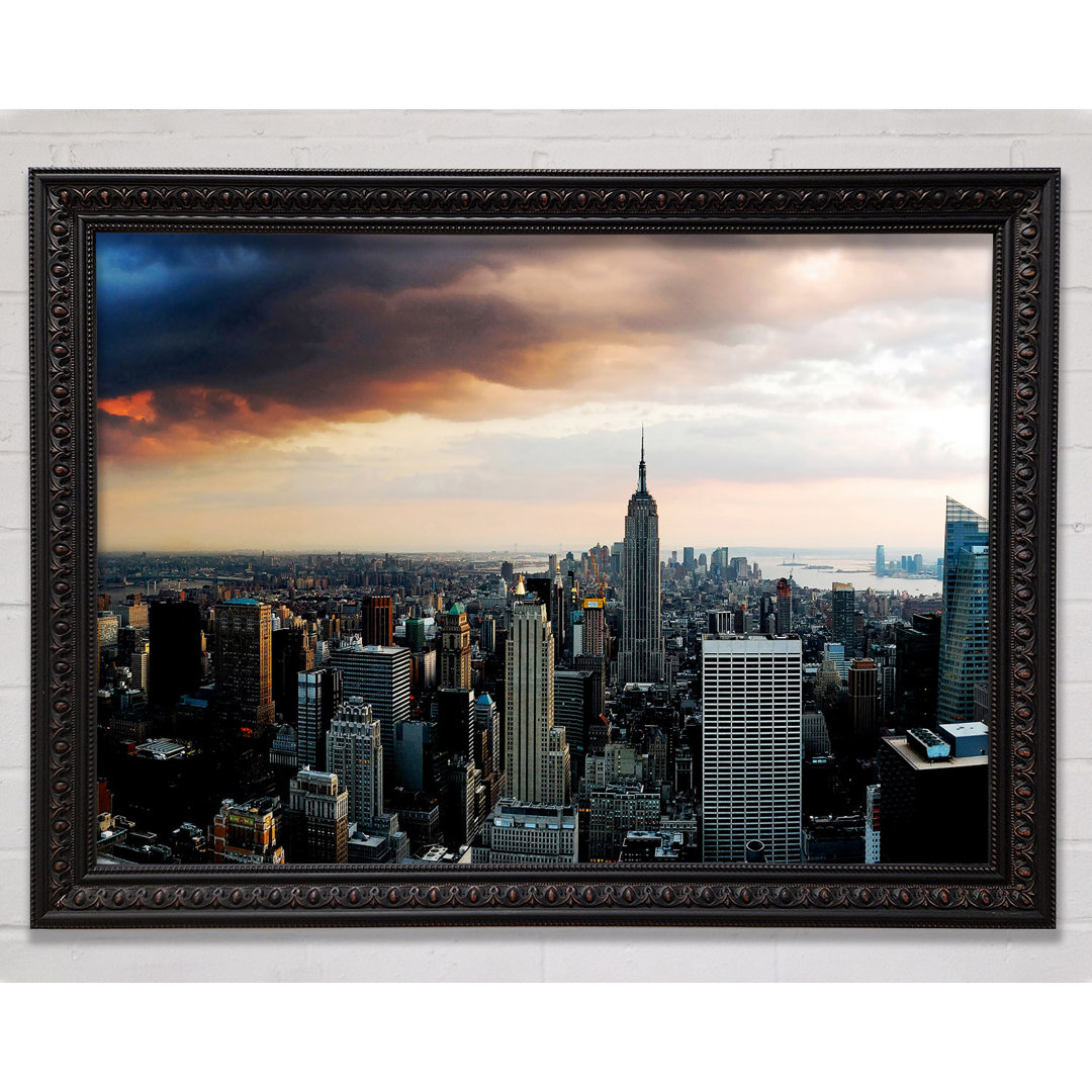 New York City As The Sun Comes Up - Einzelne Bilderrahmen Kunstdrucke