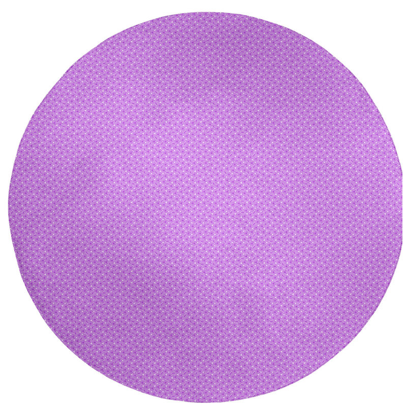 Chenille Geometric Indoor Rug, Round 5'