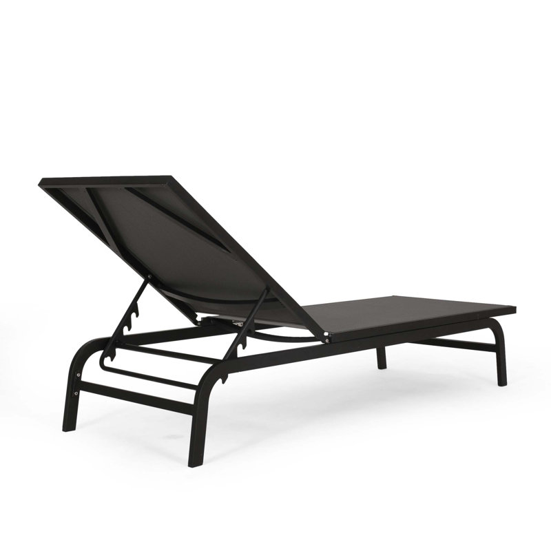Finn Chaise Lounge, Dark Gray