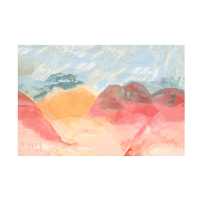 Wrapped Canvas Wall Art - Casa Cartissi  'Dream Mesa I' Wall Art for Living Room, Bedroom, or Office Décor  - 12x19