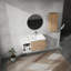 Meuble-lavabo mural 36 po avec lavabo, support de rangement et armoire latérale 36 po, portes à fermeture en douceur