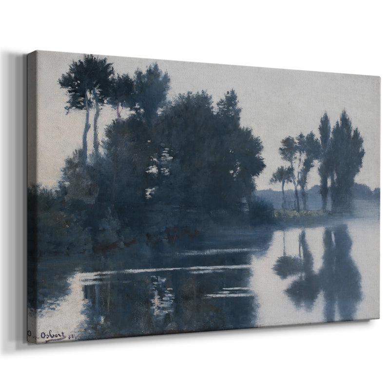 Paysage rétro - DCCLLXI, H 13 po x l 19 po x P 1,5 po, Toile tendue