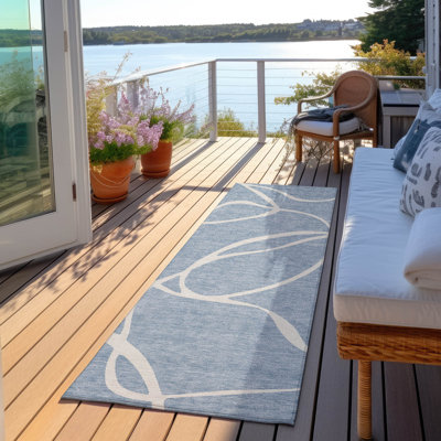 Machine Washable Indoor/Outdoor Chayden ACN999 Rug