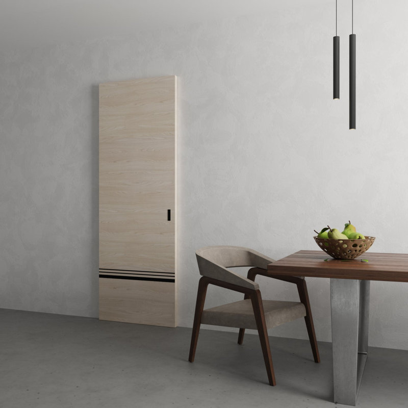 Grange cachée | Planum 0012 | Portes robustes à finition robuste et modernes | Ensemble coulissant Magic, Placage naturel