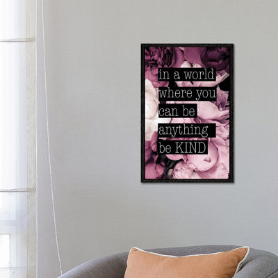 Be Kind 1 Piece Wall Art on Canvas