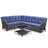 Schutt Wicker 6 - Person Patio Conversation Set with Cushions-89059636-89059639