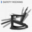 Chaise Adirondack pliante et berçante en plastique / résine avec repose-pieds-69548667