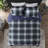 All Season 3m Comforter With Single Stitch Navy Microbial Treatment, King/ King