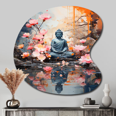 Thyda - Meditation Drop Shape Assymterical Metal Wall Art