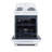 Summit Appliance 24" 2.9 Cubic Feet Electric Free Standing Range with Radiant Cooktop