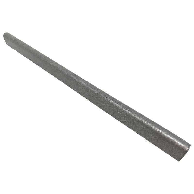 Constantine 0.75" x 0.75" Infused Resin Metal Pencil Liner Tile Trim in Pewter