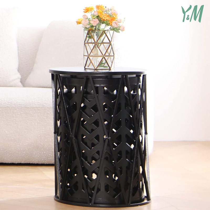 21 tables de bout de hauteur, Noir pur