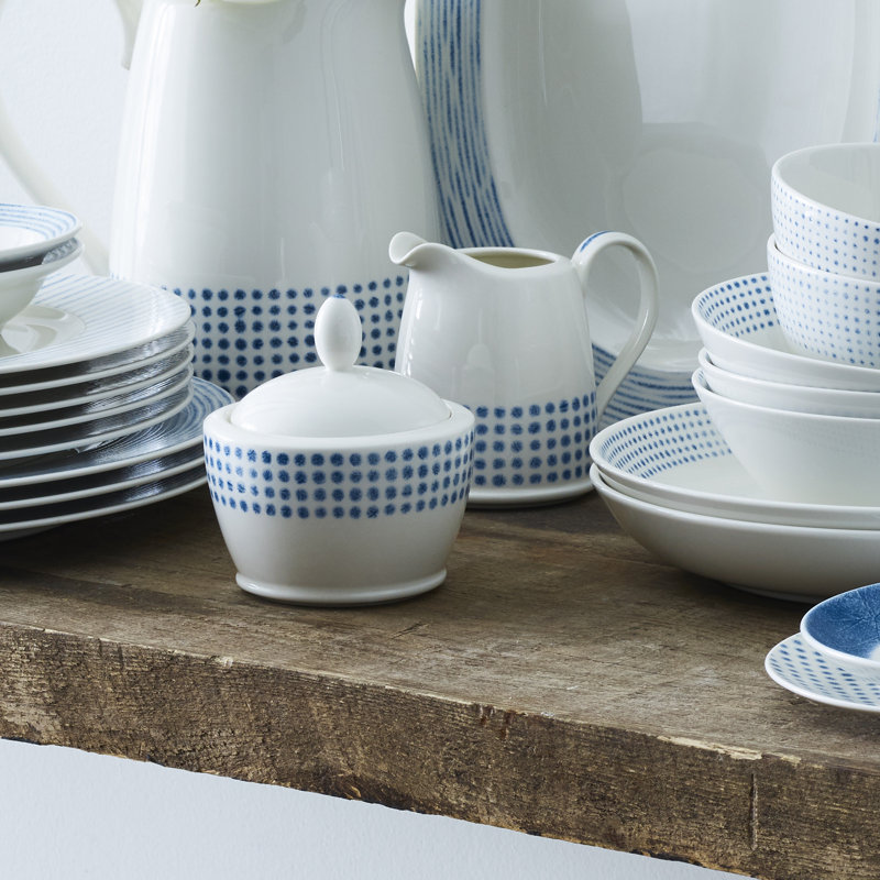 Noritake Hammock Sugar & Creamer Set, Blue