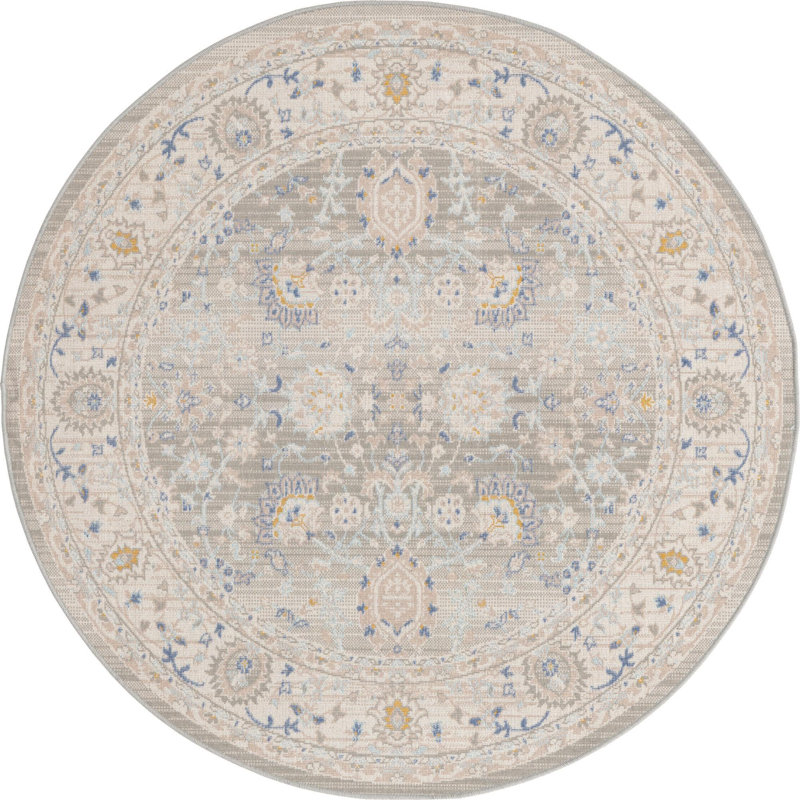 Denena Oriental Indoor Rug, Round 7'