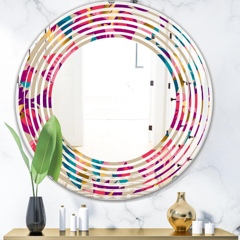 Miroir mural sans cadre Wave, 23,6 po x 23,6 po