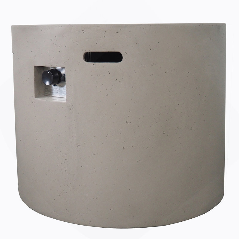 Foyer rond 31 po Mgo - 40 000 Btu, Gris