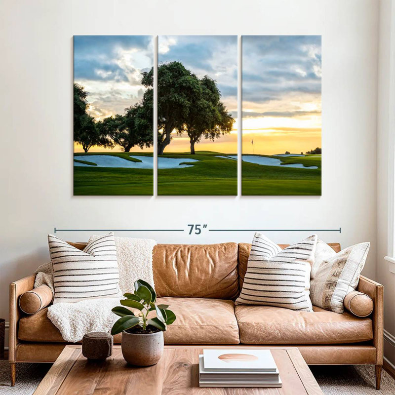 Sireci Golf Course Sunset Sky, 42" H x 65" W