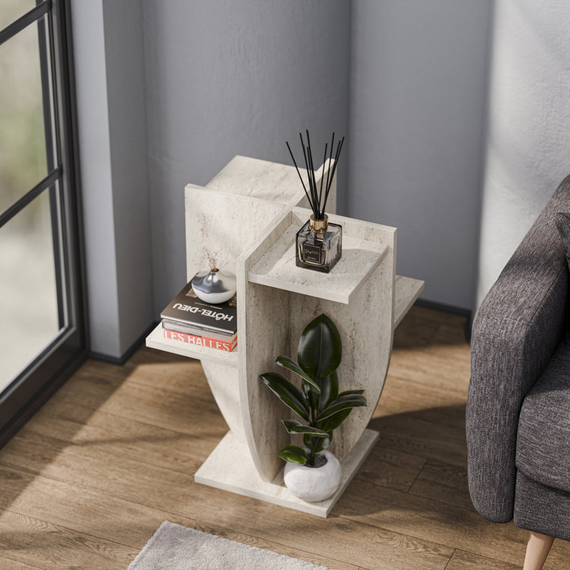 Ceki Plant Stand    , Cream