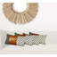 Ensemble de 4 housses de coussin lombaire en similicuir noir et blanc