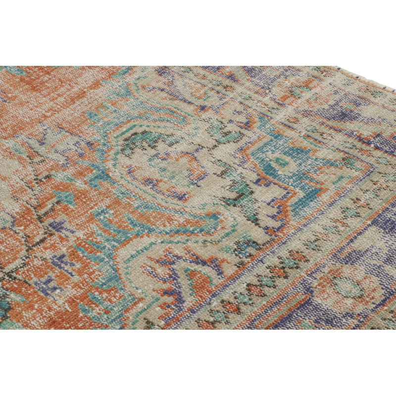 One-of-a-Kind Rectangle 5’6”x7’9” Hand Knotted Area Rug