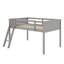 Lit mezzanine bas en bois avec échelle-2021133645