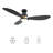 52" Smart Flush Mount Ceiling Fan with Remote Control and LED Light Kit Included-70837835