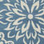 Tapis floral ivoire / bleu Yurig-388936940