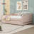 Upholstered Daybed with Trundle and LED Lights-202597668-202597666
