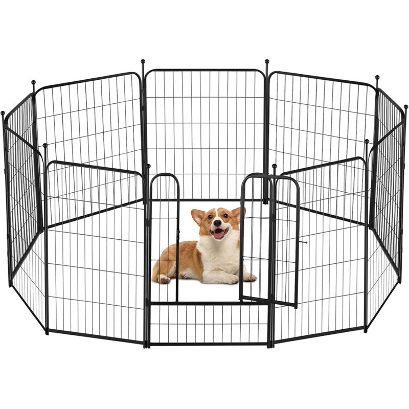 10 Panel Metal Exercise Pen With Door